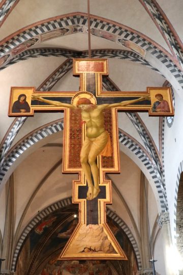 Giotto's Crucifix in Santa Maria Novella in Florence