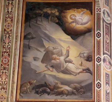 Annunciation to the shepherds by Taddeo Gaddi