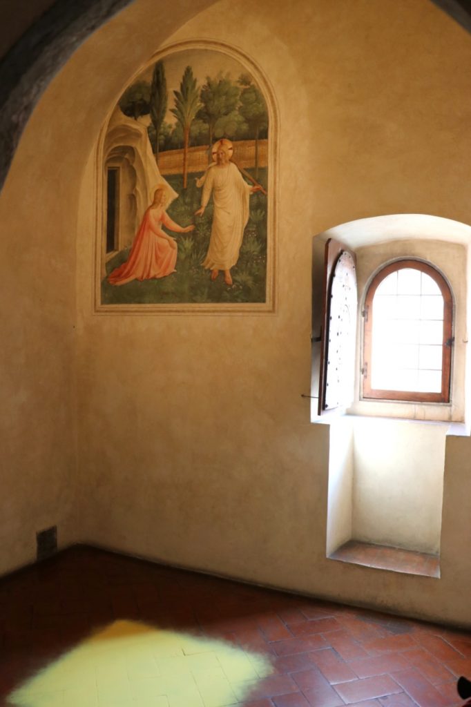 Cell 1: Noli me tangere Fresco by Fra Angelico in a monk's cell in the Convent of San Marco in Florence