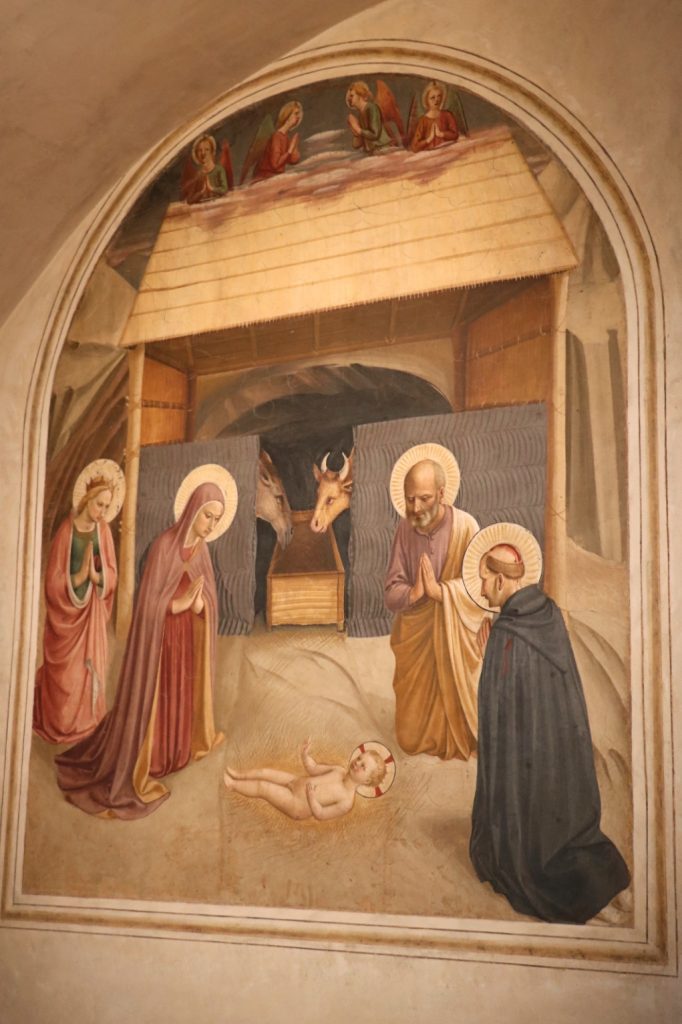 Cell 5: Adoration of the Child Fresco by Fra Angelico in a monk's cell in the Convent of San Marco in Florence