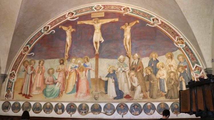 Crucifixion with Saints in the Chapter House is by Fra Angelico