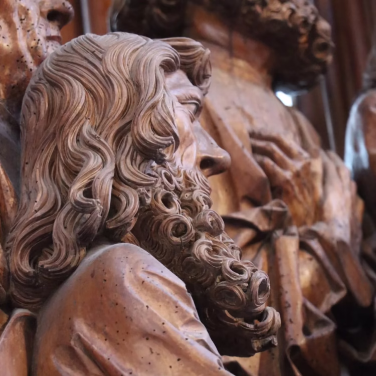 Detail of a disciple on the Holy Blood Altar