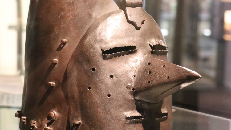 "Executioner's" Mask in the Medieval Crime Museum in Rothenburg