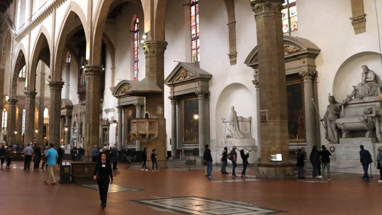Funeral Monuments in Santa Croce in Florence