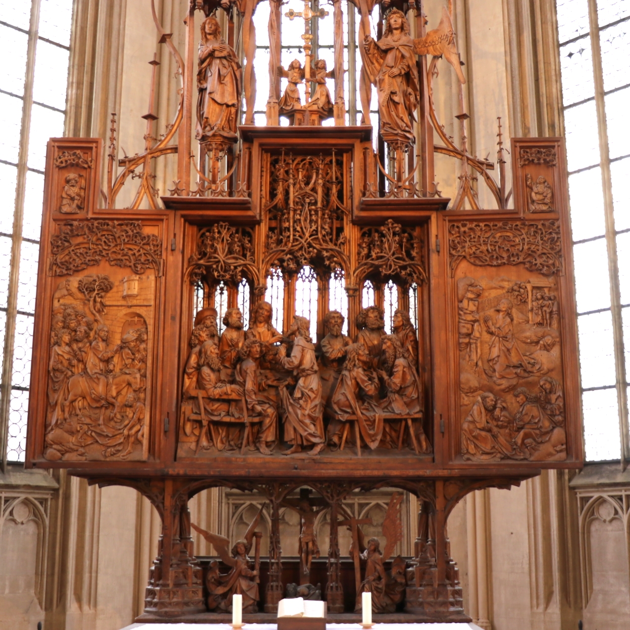 See the Tilman Riemenschneider Holy Blood Altar in Rothenburg ob der Tauber
