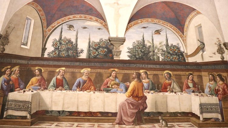 Last Supper fresco by Ghirlandaio in San Marco