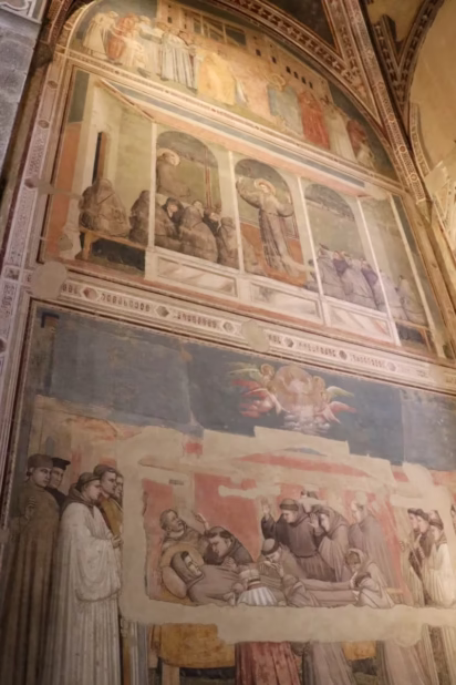 Life of St Francis by Giotto in the Bardi Chapel