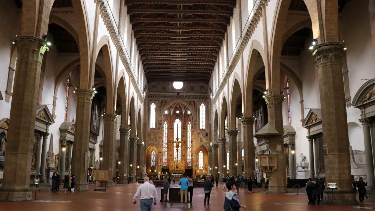 Nave of Santa Croce in Florence