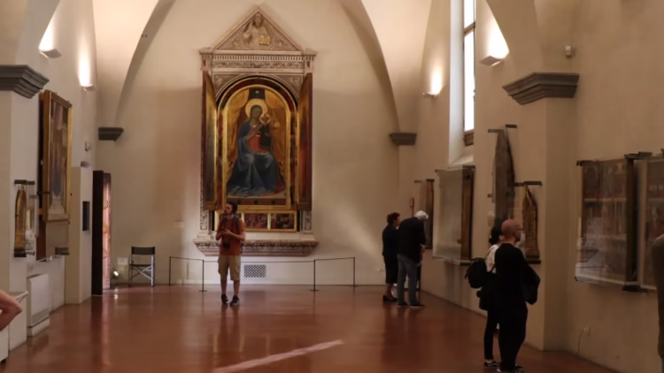 Tabernacle of the Lianioli by Fra Angelico in the San Marco Museum in Florence