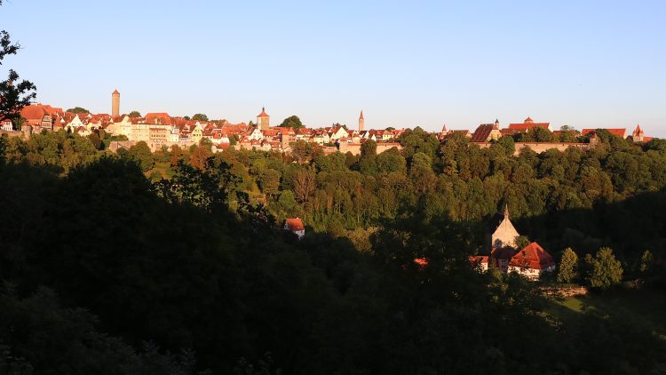 Rothenburg Viewed from the Burggarten