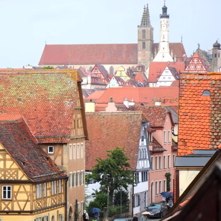 St Jakobs Kirche in old otwn Rothenburg ob der Tauber