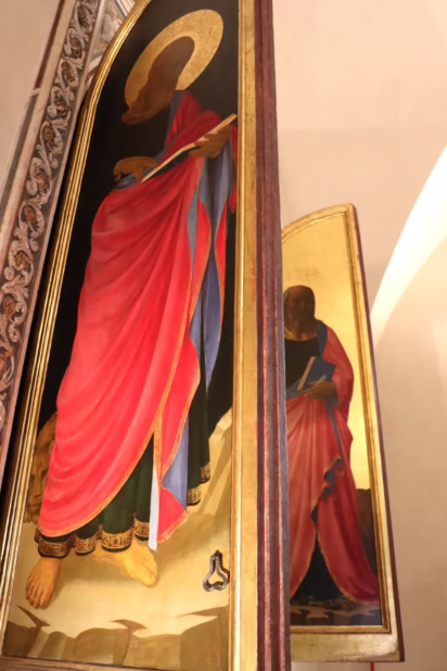 St Mark & St John the Evangelist Tabernacle of the Linaioli in the San Marco Museum in Florence