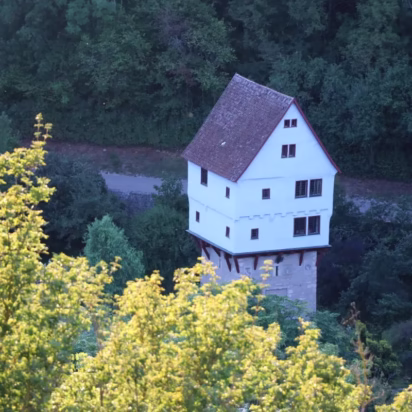 Topplerschlösschen seen from the Burggarten
