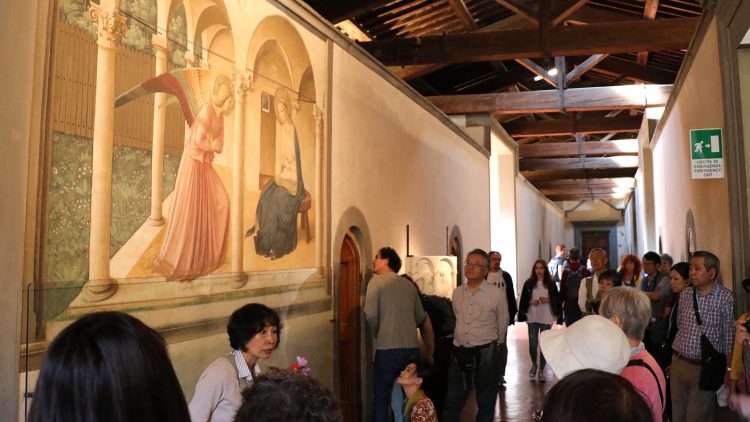 Tour Group at Annunciation by Fra Angelico
