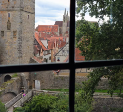 View of Rothenburg ob der Tauber from the Sentries House
