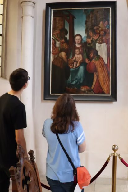 Lucas Cranach “Adoration of the Magi” in Stadtkirche St. Wenzel in Naumburg