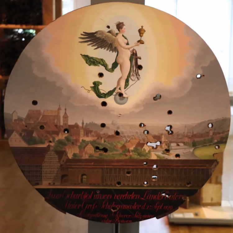 Fortuna Bemalte Schuetzenscheibe in the Hällisch-Fränkisches Museum in Schwäbisch Hall