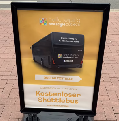Halle Leipzig The Style Outlets Bus Stop