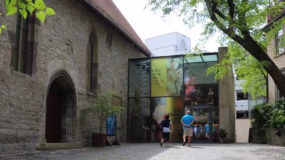 Gothic Johanniterkirche in Schwäbisch Hall