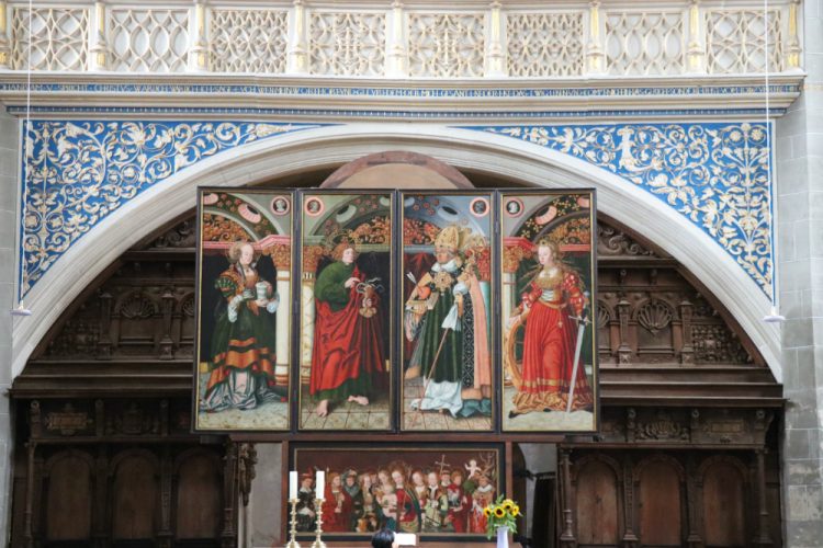 Main Altar in the Marktkirche in Halle