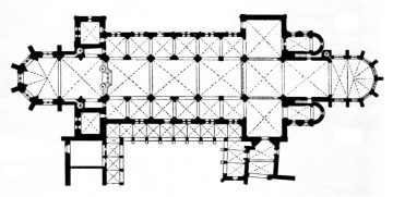 Floor plan of Naumburg Cathedral