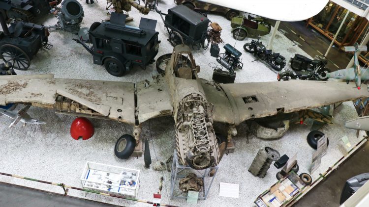 Wreck of a Stuka in the Sinsheim Museum of Technology