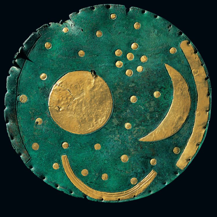 The sky disc of Nebra (die Himmelscheibe von Nebra) UNESCO