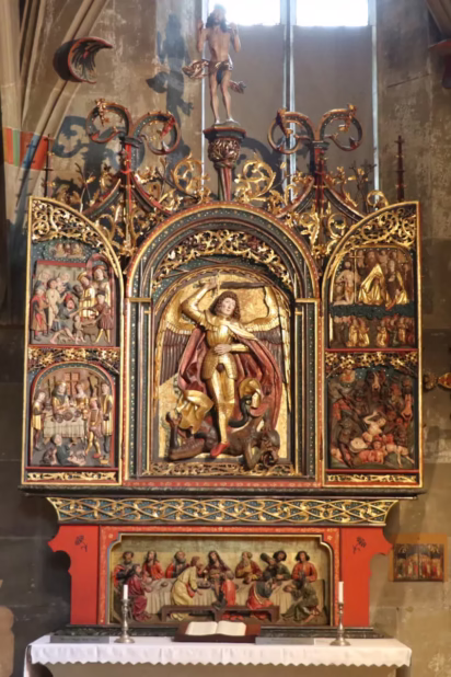 Michaelsaltar in St Michael's in Schwäbisch Hall