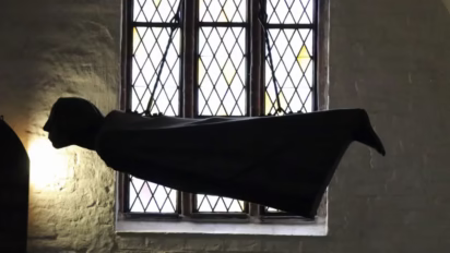 Profile Ernst Barlach's Floating Angel (Der Schwebende) in the Dom zu Güstrow