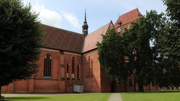 Brick Gothic Güstrower Dom seen from the north