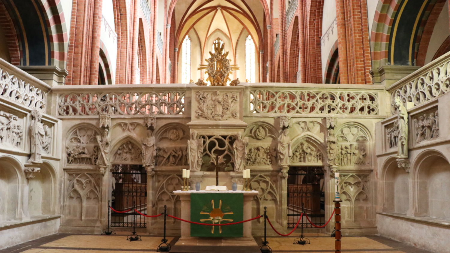 Romanesque Rood Screen Visit the Romanesque-Gothic Havelberger Dom and Cloisters in Germany
