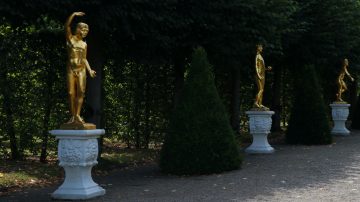 Statues at the Open-Air Garden Theatre at Herrenhausen