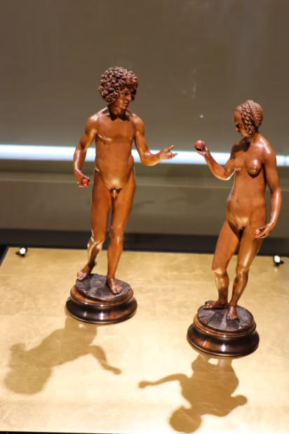 Adam and Eve carved from boxwood around 1515 by Conrat Meit