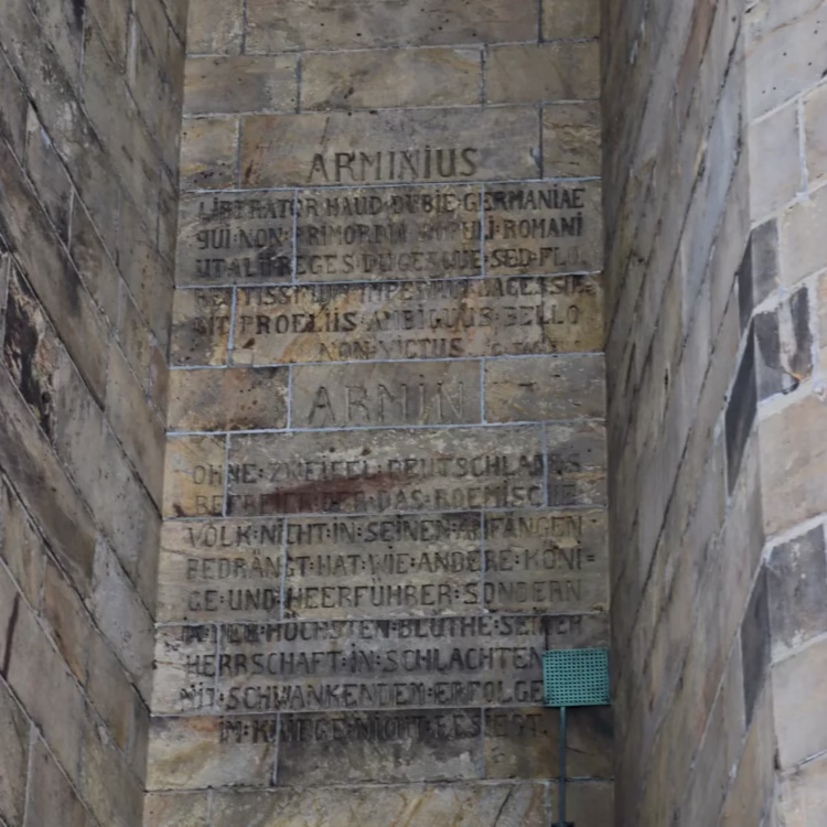 Arminius Inscription on the Hermannsdenkmal