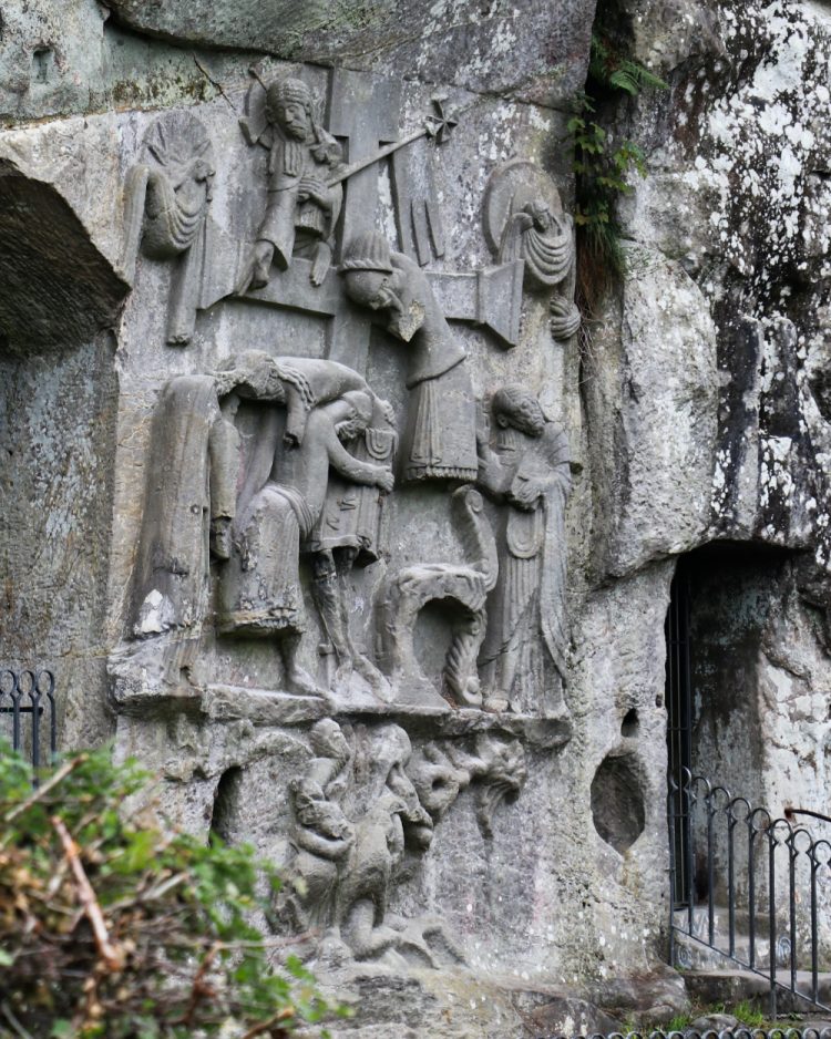 Descent from the Cross relief carved into the Externsteine