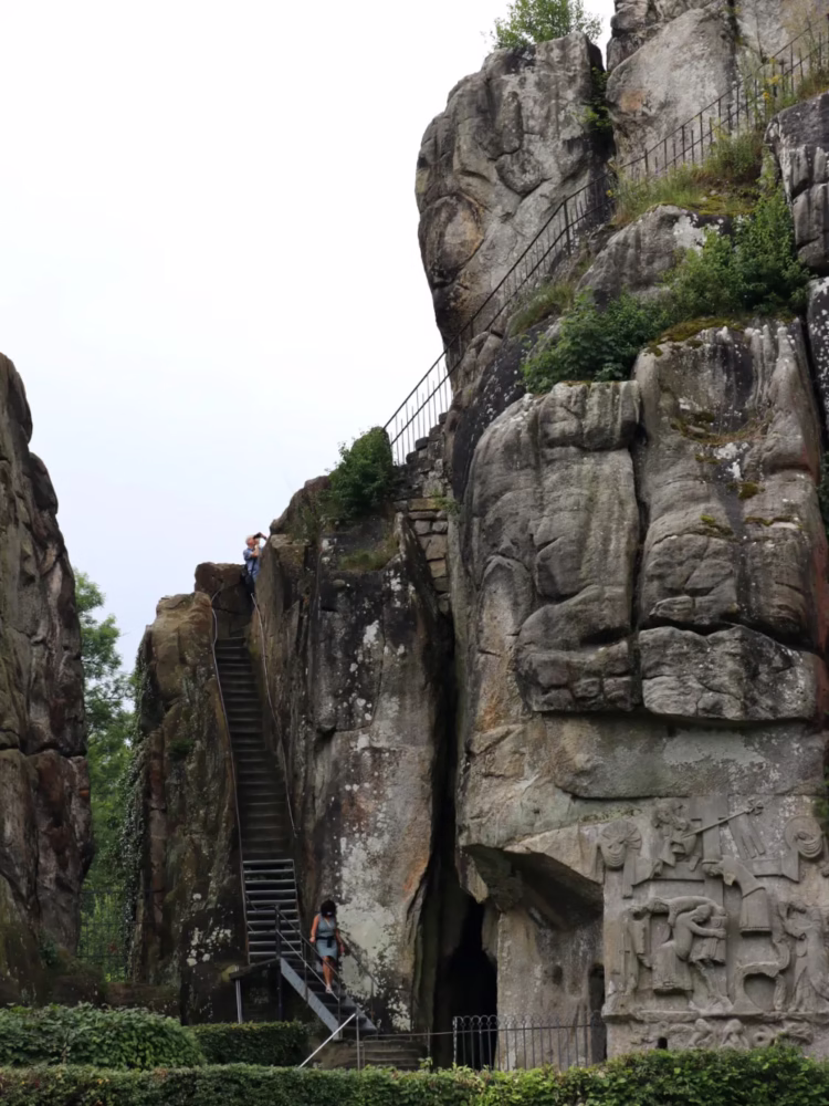 Externsteine Stairs and Relief