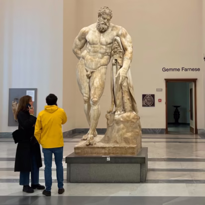 Farnese Hercules in the National Museum of Archaeology in Naples