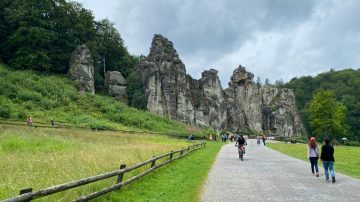 Hiking and Cycling at the Externsteine