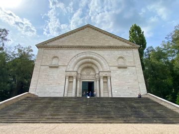 Exterior of the Neo-Romanesque Mausoleum in Bückeburg