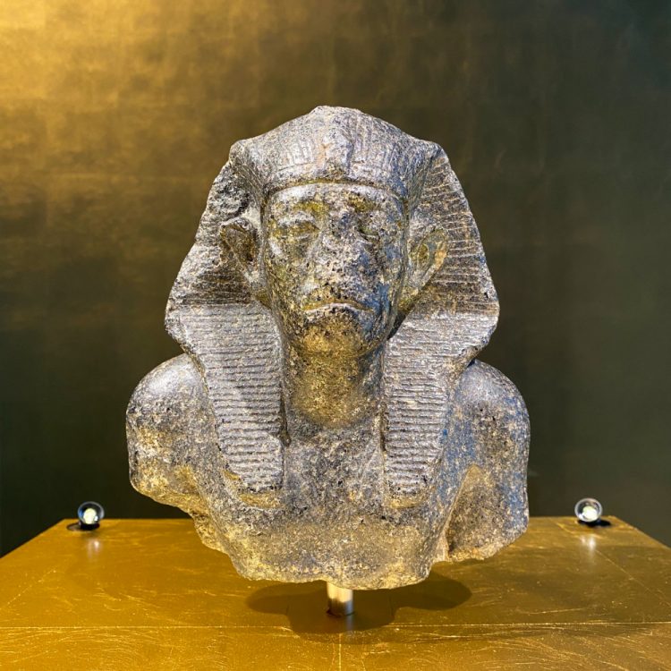 Upper Section of the Statue of Pharaoh Sesostris III in the Herzogliches Museum (Ducal Museum) in Gotha