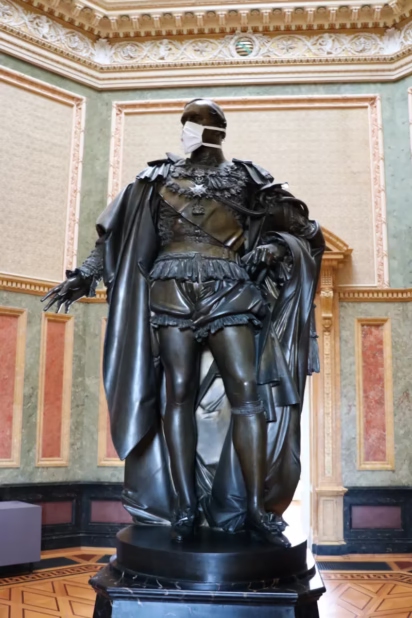 Bronze Statue of Duke Ernst II of Saxe-Coburg and Gotha in the Herzogliches Museum