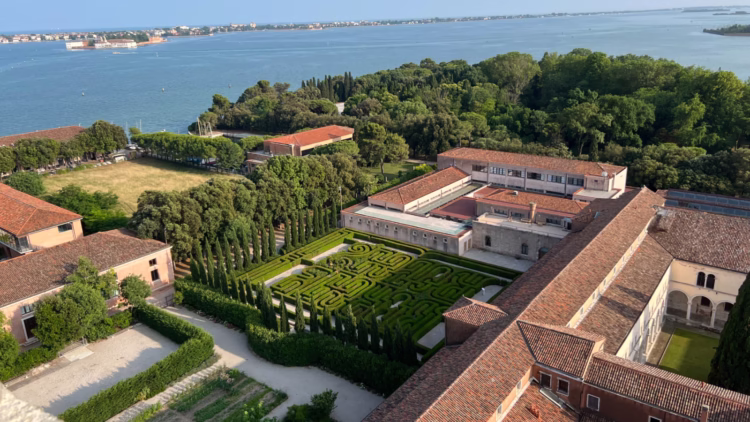 Borges Labyrinth on San Giorgio Maggiore Island in Venice