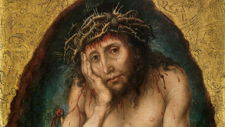 Detail from Dürer's Christ to be exhibited in the Late Gothic: The Birth of Modernity in the Gemäldegalerie in Berlin in 2021 -- one of the top exhibitions planned in 2021 in Berlin.