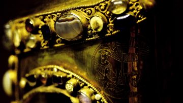 Detail of the Arm Relic St Nicholaus in Halberstadt Cathedral Treasury
