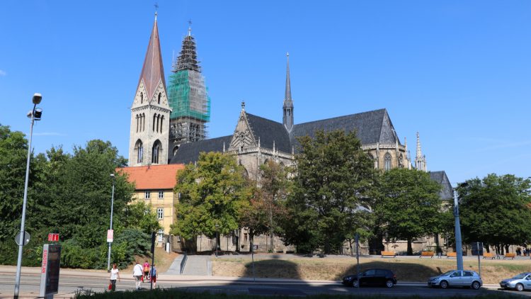 Gothic Halberstadt Cathedral Exterior