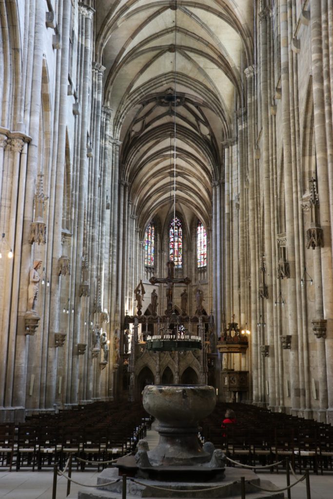 Gothic nave of Halberstadt Cathedral