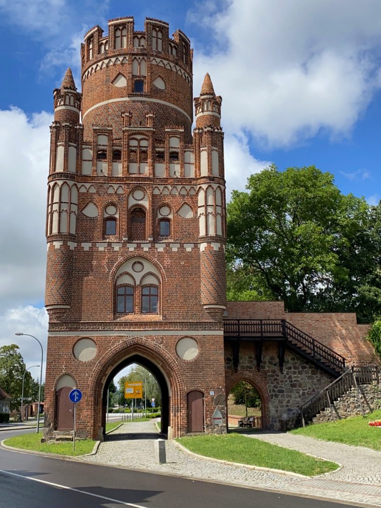 Brick Gothic Uenglinger Tor in Hansestadt Stendal City side