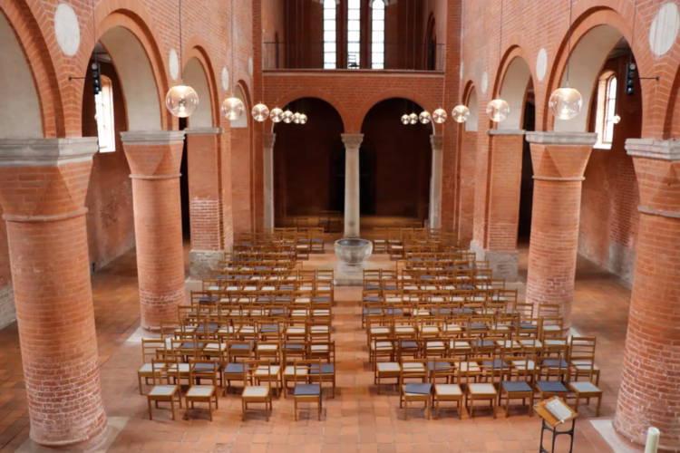 Nave of the Romanesque church in Jerichow