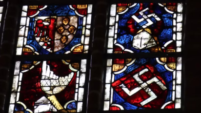 Stendal Jacobikirche Stained-Glass Swastikas