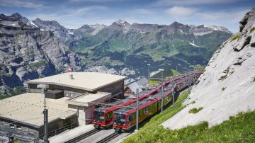 Eigergletscher station on the Jungfraubahn trains to the Top of Europe station
